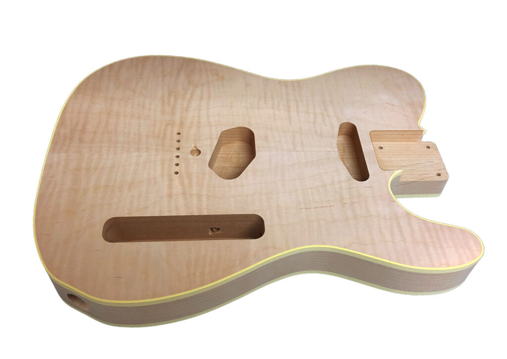 maple guitar top body